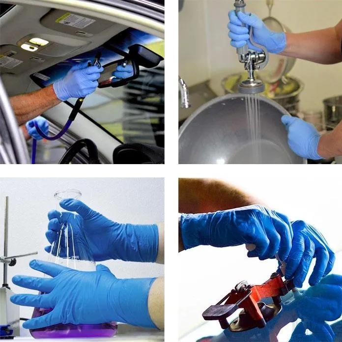 100-pack Ammex Nitrile Disposable Gloves - Durable and Protective