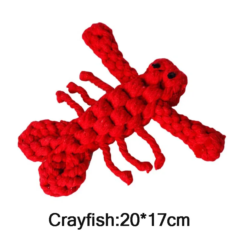 Cartoon Animal Dog Chew Toys | Handmade Cotton Rope Carrot Shape | Braided Bite-Resistant Molar Cleaning Toy for Small and Large Dogs