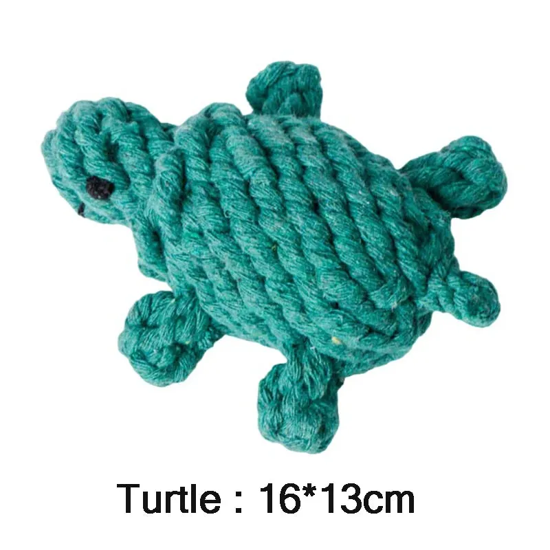 Cartoon Animal Dog Chew Toys | Handmade Cotton Rope Carrot Shape | Braided Bite-Resistant Molar Cleaning Toy for Small and Large Dogs