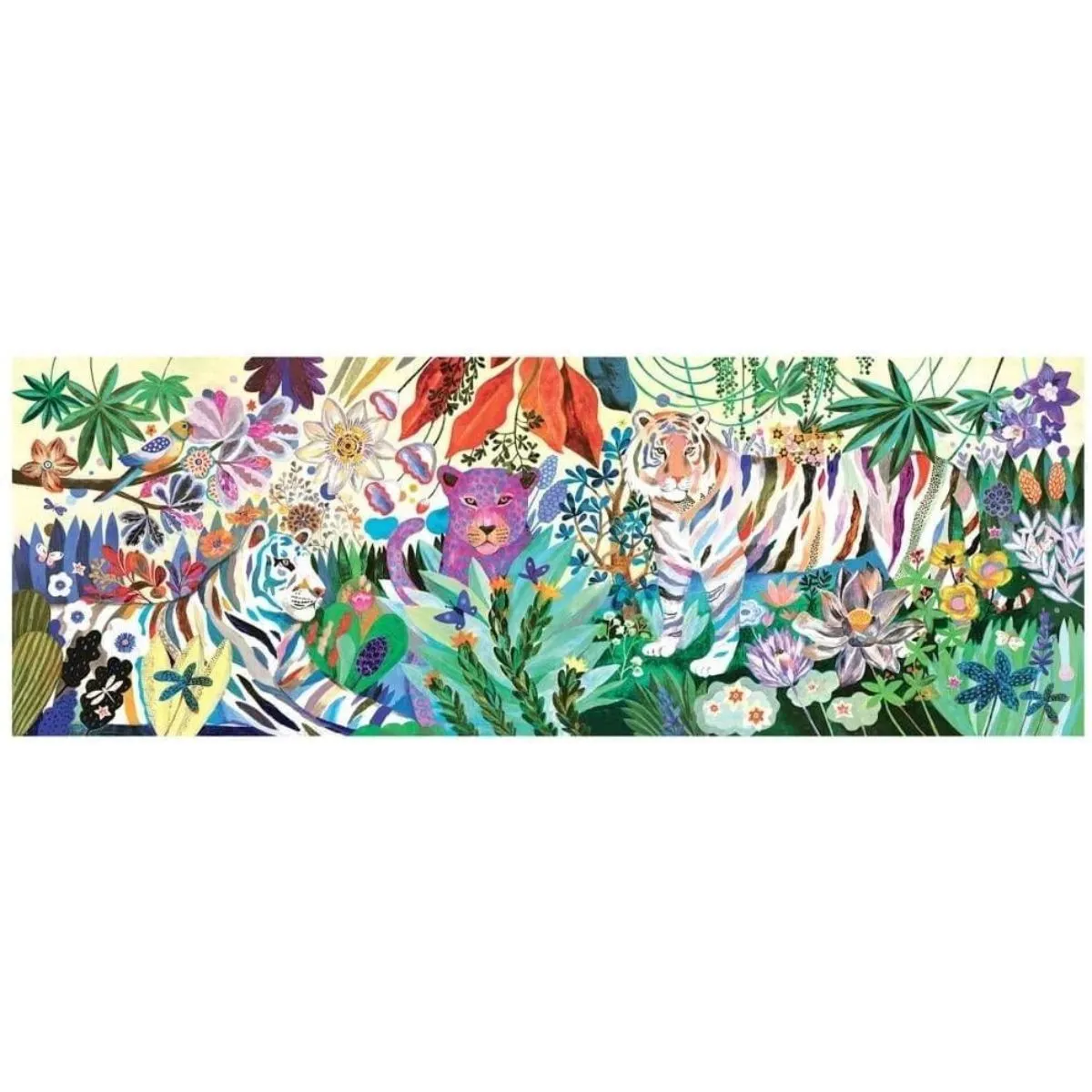 Djeco Gallery Puzzle - Rainbow Tigers 1000 pcs
