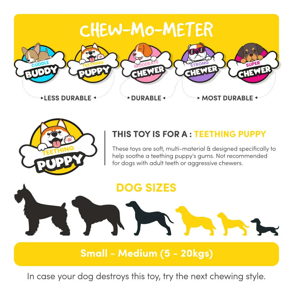 Fofos Milk Bone & Ball Toy for Dogs (Pink)