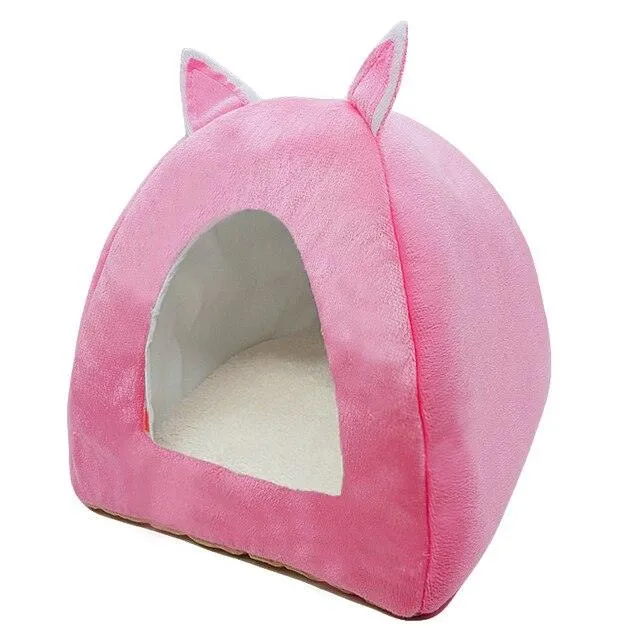 Foldable Cat Bed with Ball