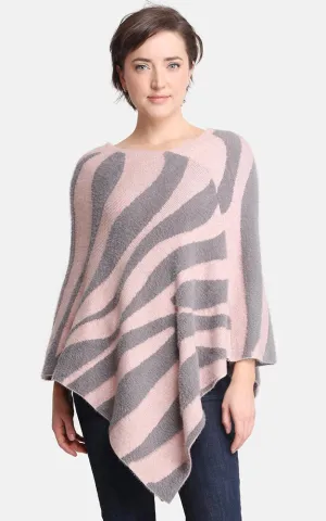 JP2188 Zebra Pattern Soft Poncho