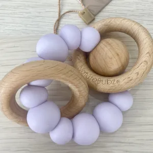 Luna Rattle/Teether - Lilac