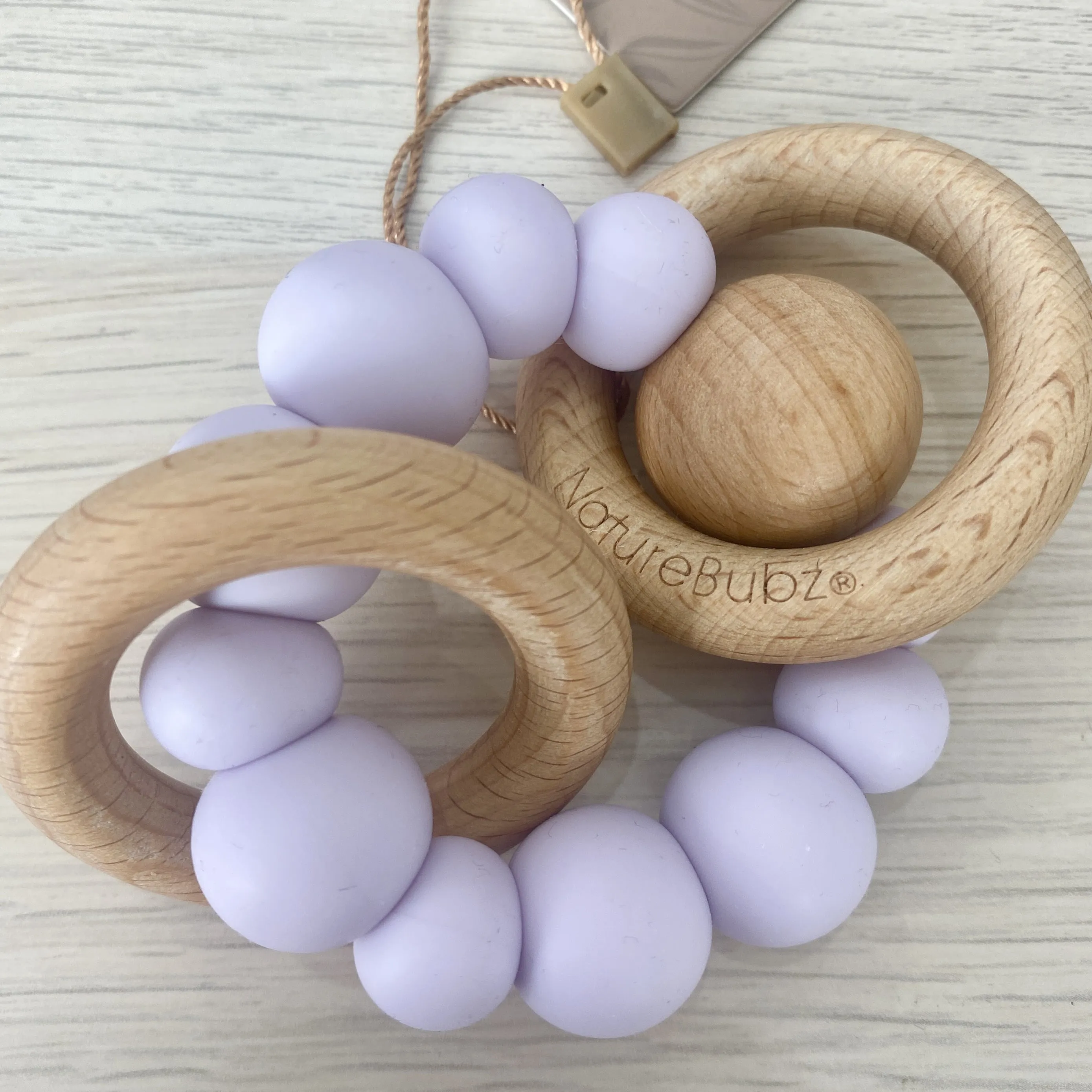 Luna Rattle/Teether - Lilac