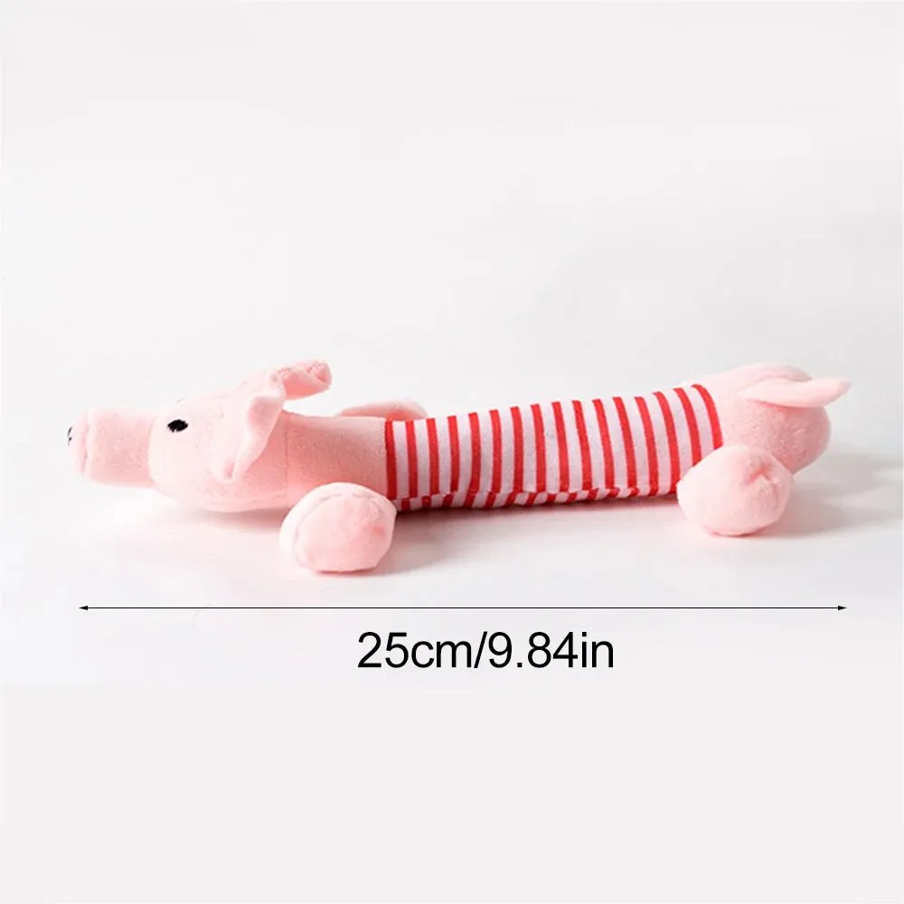 Manhan Funny No Stuffing Dog Toy with Squeakers