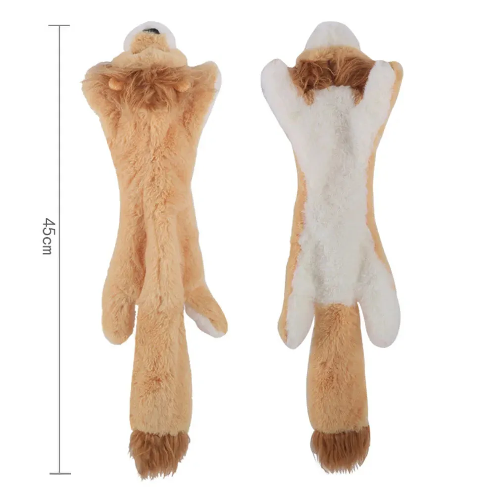 Manhan Funny No Stuffing Dog Toy with Squeakers