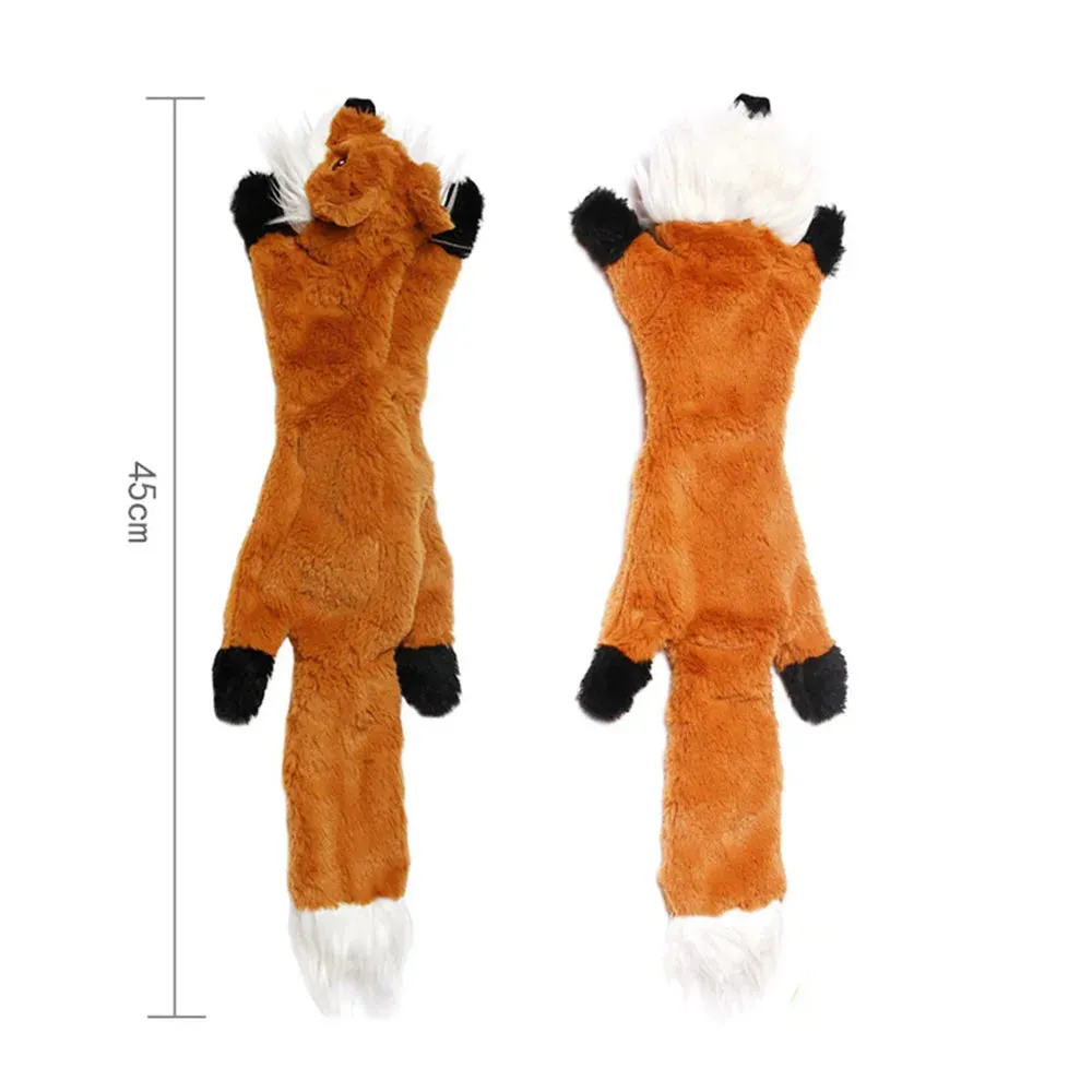 Manhan Funny No Stuffing Dog Toy with Squeakers