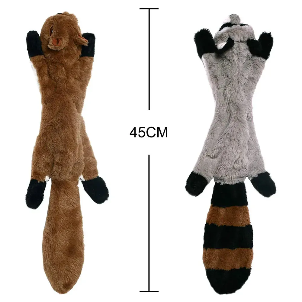 Manhan Funny No Stuffing Dog Toy with Squeakers