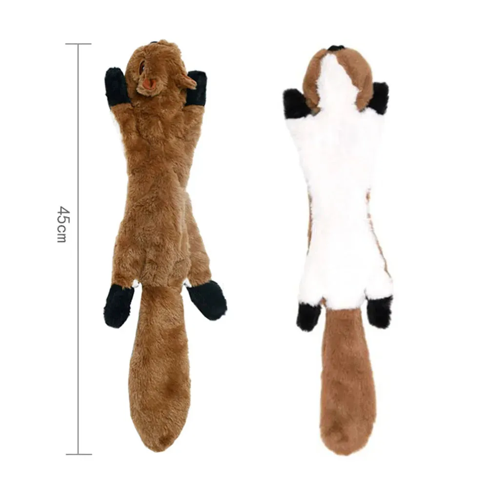 Manhan Funny No Stuffing Dog Toy with Squeakers