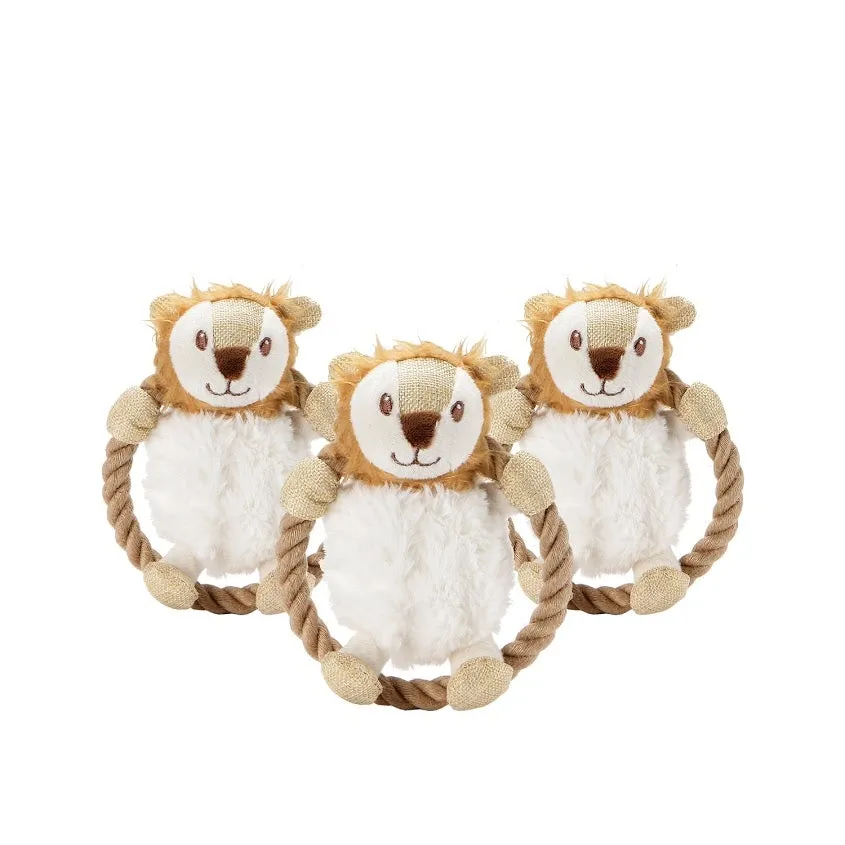 Petique, Hula Hemp Rope Lion Dog Toy