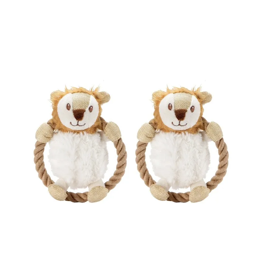 Petique, Hula Hemp Rope Lion Dog Toy