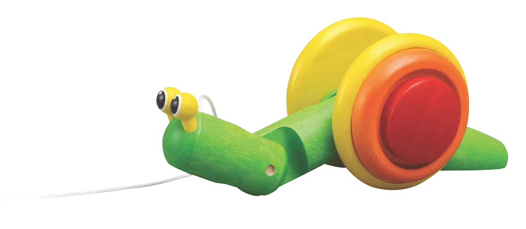 Plan Toys Snail Pull Toy Original