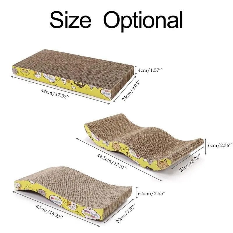 Simple Scratching Board with Catnip for Cats