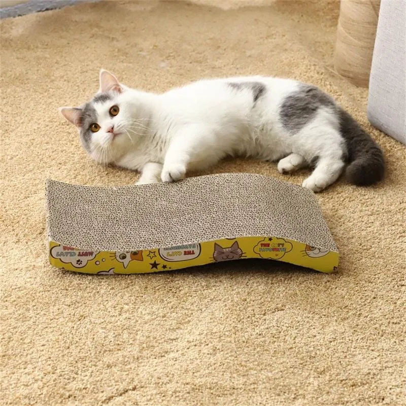 Simple Scratching Board with Catnip for Cats