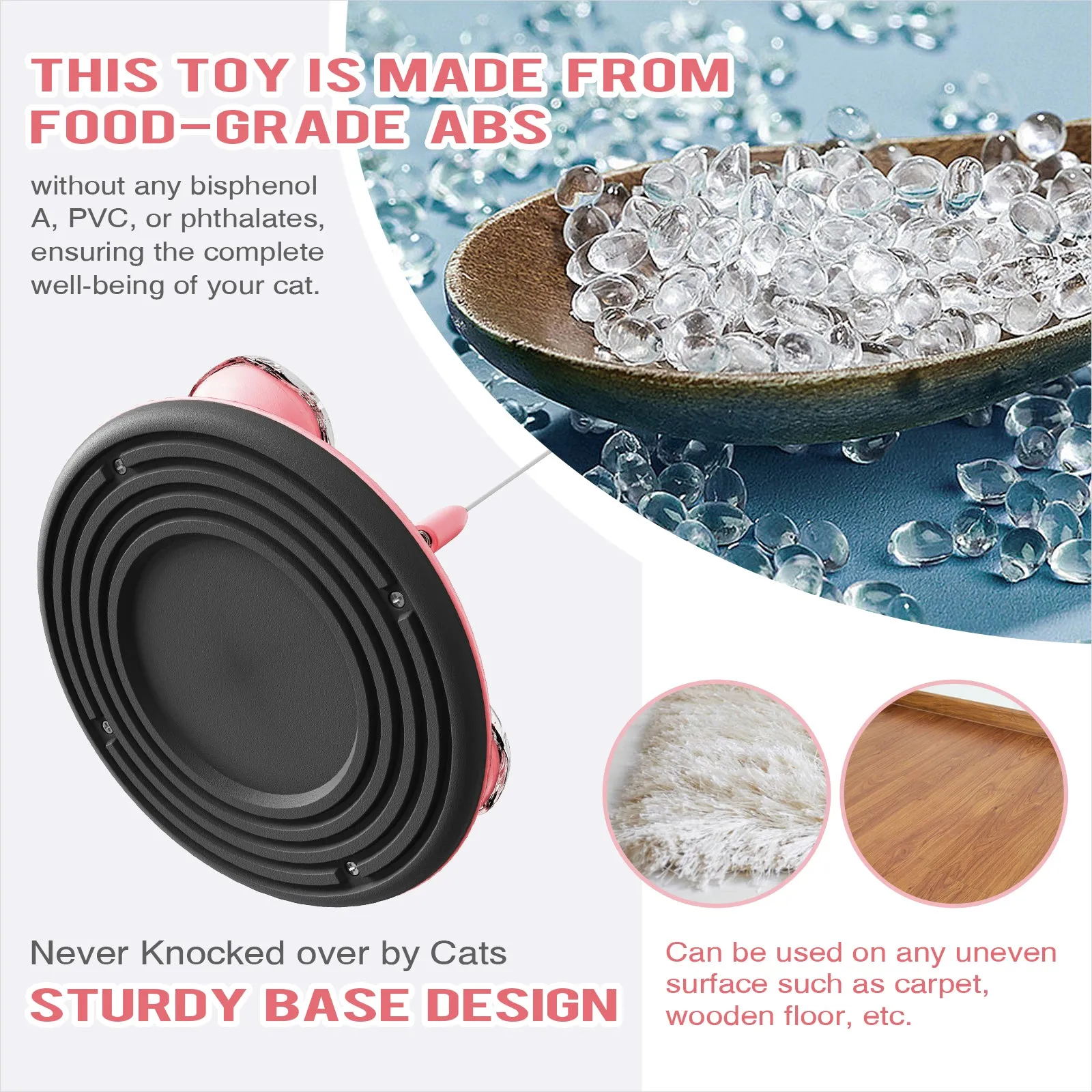 TACKDG Doughnut Cat Toy Kitten Kitty Treat/Food Puzzles